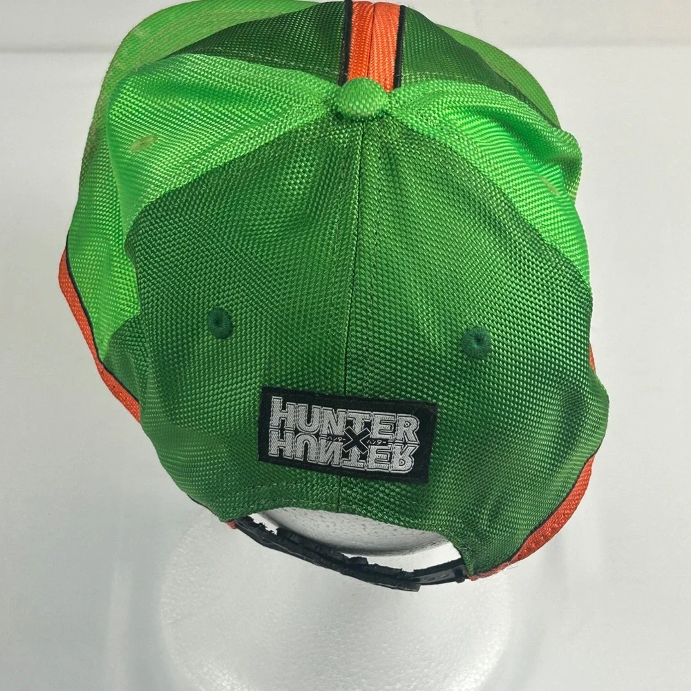 Hunter x Hunter Gon Freecss Snapback Hat Green Orange Anime Mesh Cap OSFM